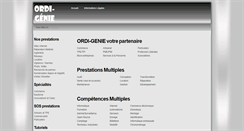 Desktop Screenshot of ordi-genie.com