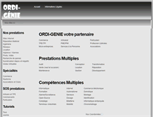 Tablet Screenshot of ordi-genie.com